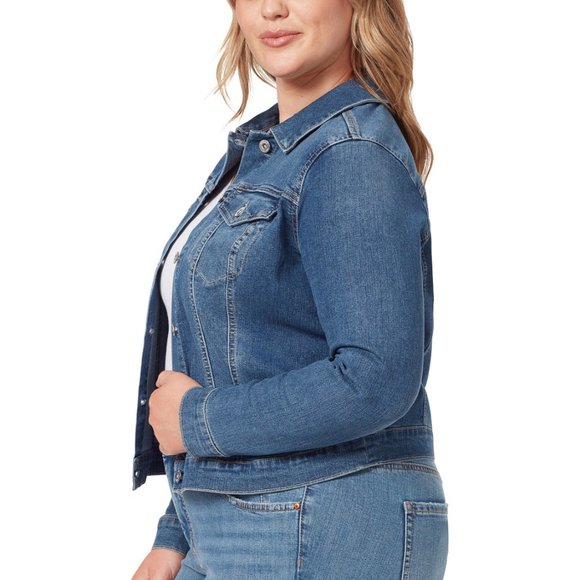 Jessica Simpson - Plus Size Pixie Denim Jacket - 3X - Picture 2 of 2